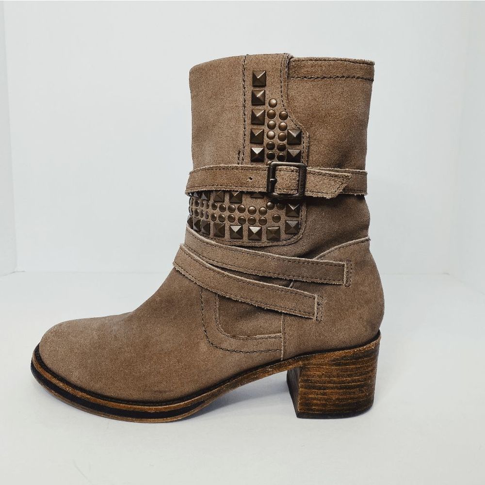 Vince Camuto | Donato Suede Moto Ankle Boots | Women's Size 6